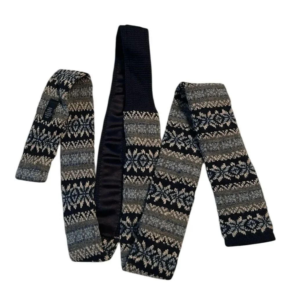 Cashmere & Lana Men’s Blue & Gray Necktie